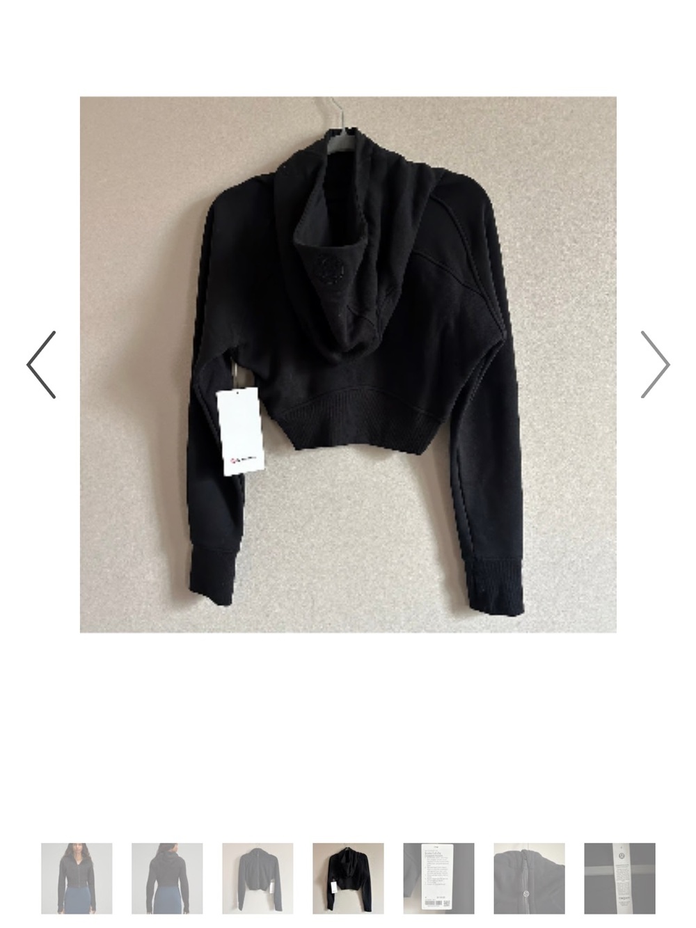 NEW Lululemon Scuba Full-Zip Cropped Hoodie